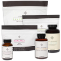 Life's Abundance chocolate nutrition bundle with plant protein pouches and supplement bottles